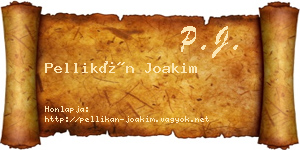 Pellikán Joakim névjegykártya